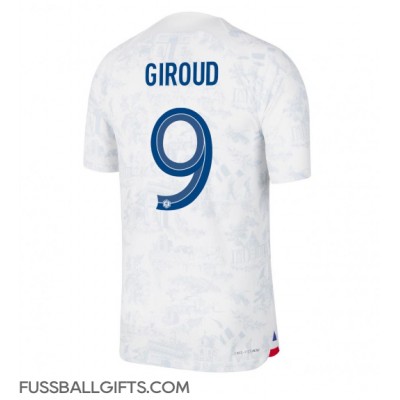 Frankreich Olivier Giroud #9 Fußballbekleidung Auswärtstrikot WM 2022 Kurzarm